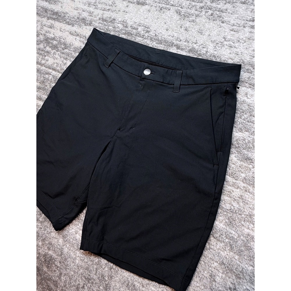 Lululemon Commission Short Mens 32 Black 9 Inch Inseam Warpstreme LM7B96S